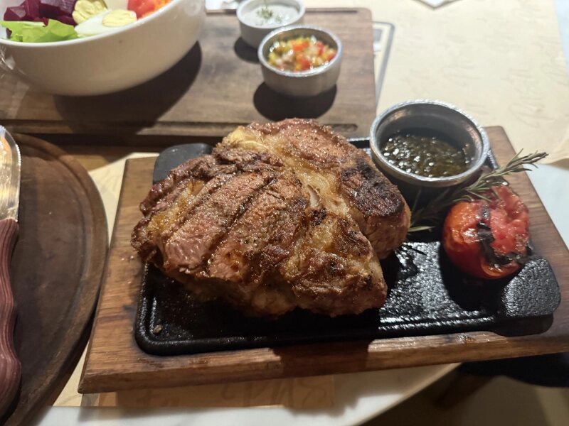 Bife a la leña